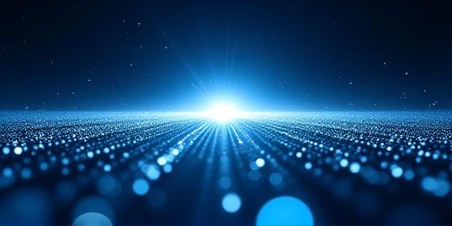 Microscopic look at clean digital data strands