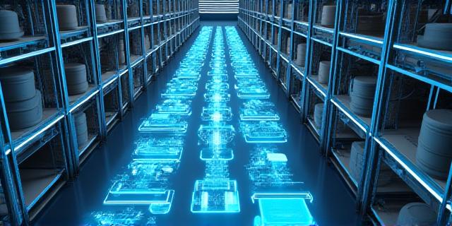 Modern retail warehouse digital overhead