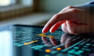 Financial data analysis on screen